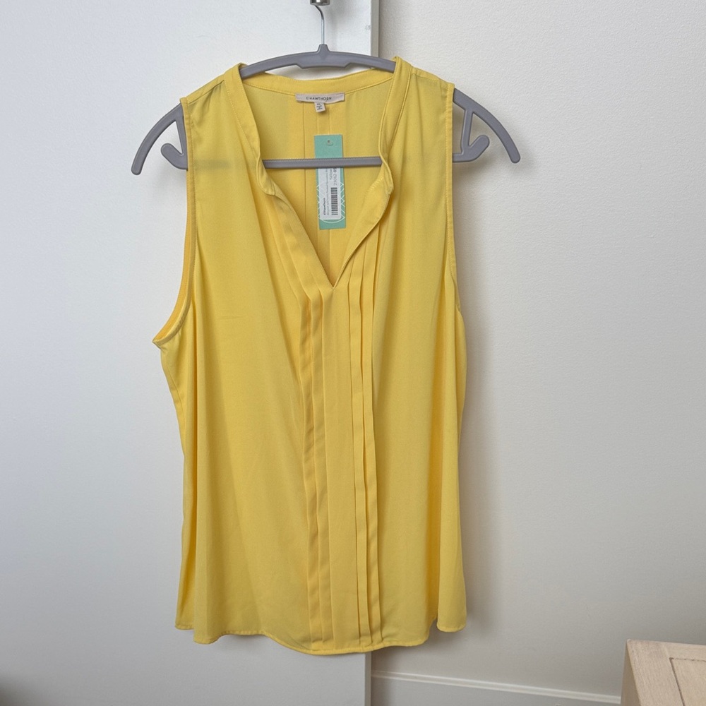 41 Hawthorn Sunny Yellow Sleeveless Blouse